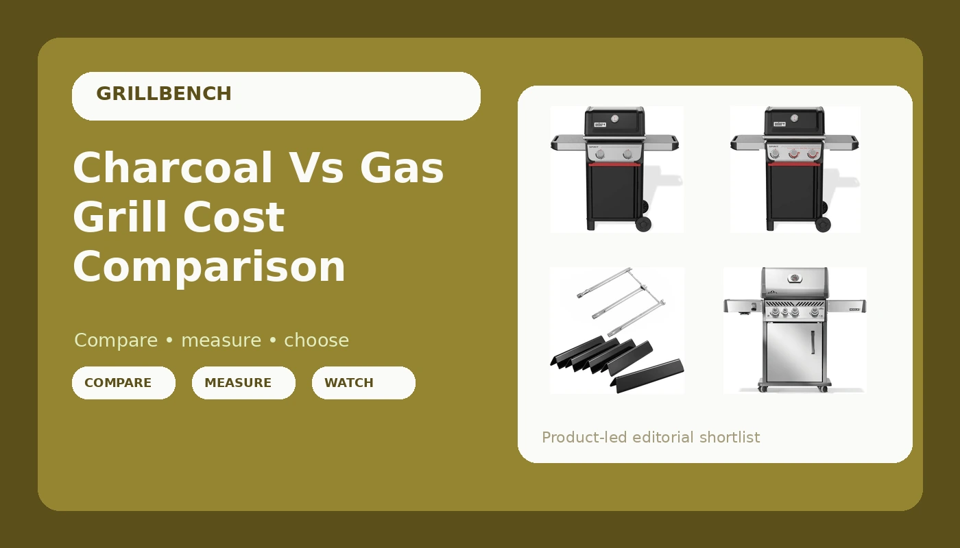 Charcoal Vs Gas Grill Cost Comparison - GrillBench review with measurements and honest opinion
