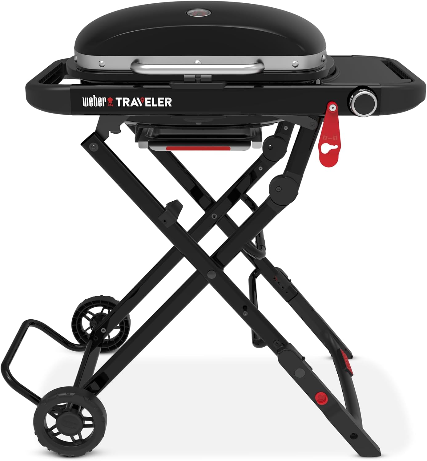 Weber® Traveler® Compact Portable Gas Grill for Outdoor Cooking, Propane